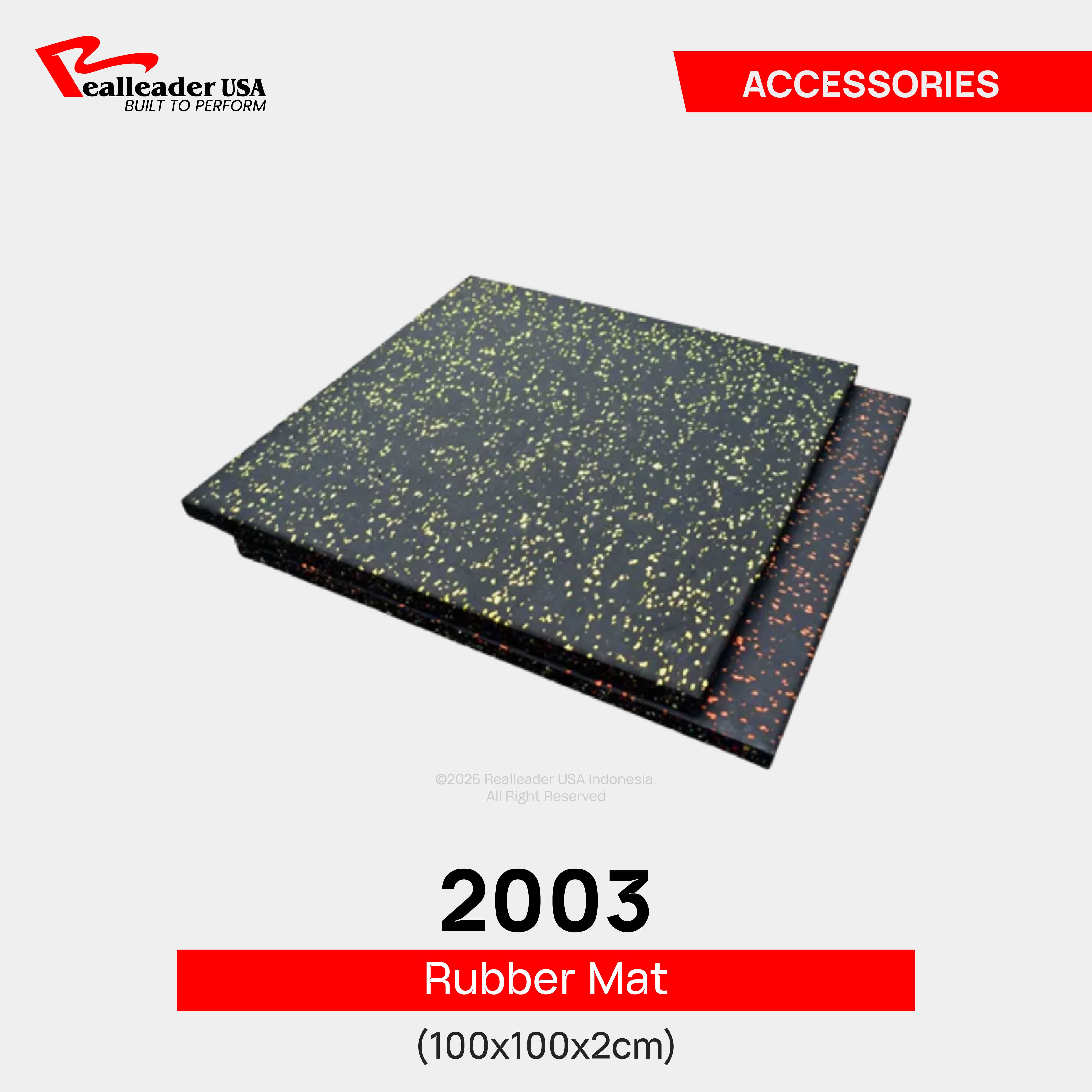 2003 Rubber Mat 100x100x2cm