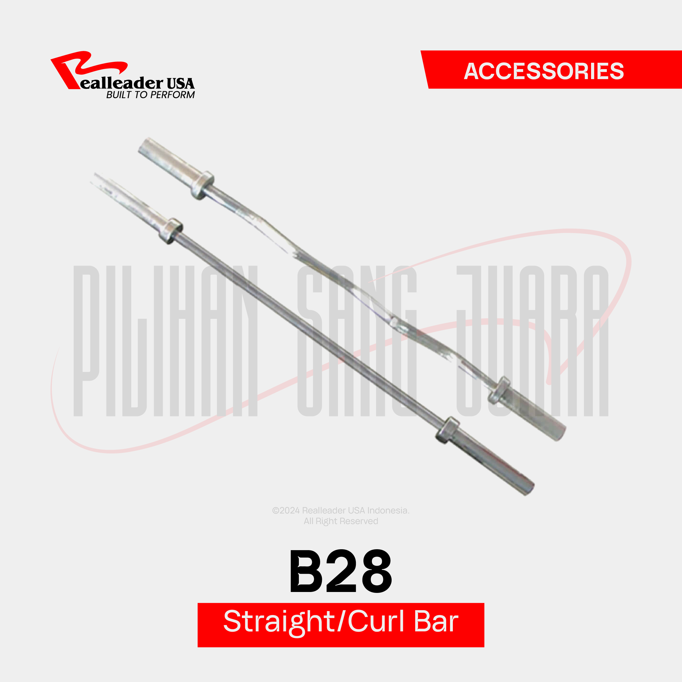 B28 Straight/Curl Bar