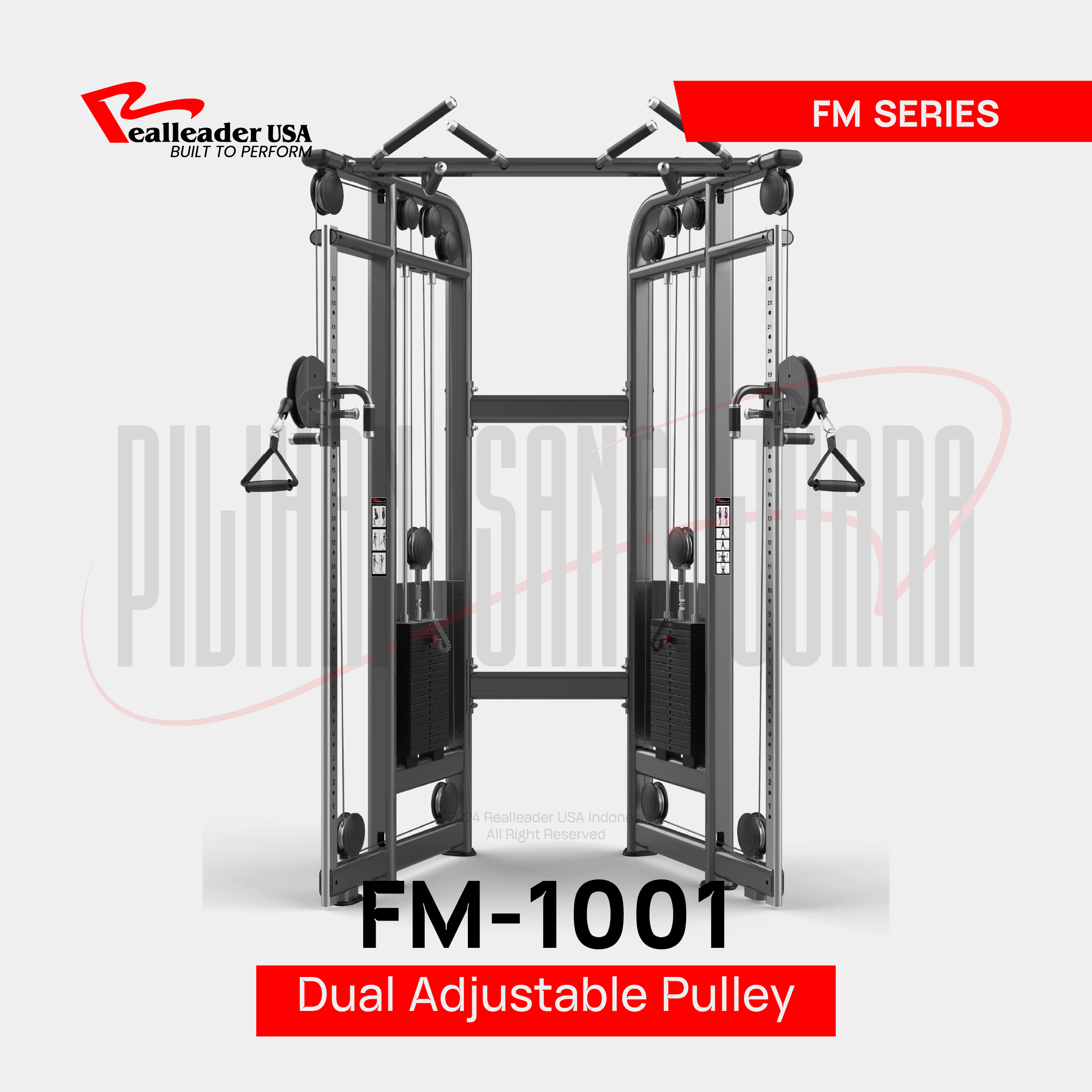 FM-1001 Dual Adjustable Pulley