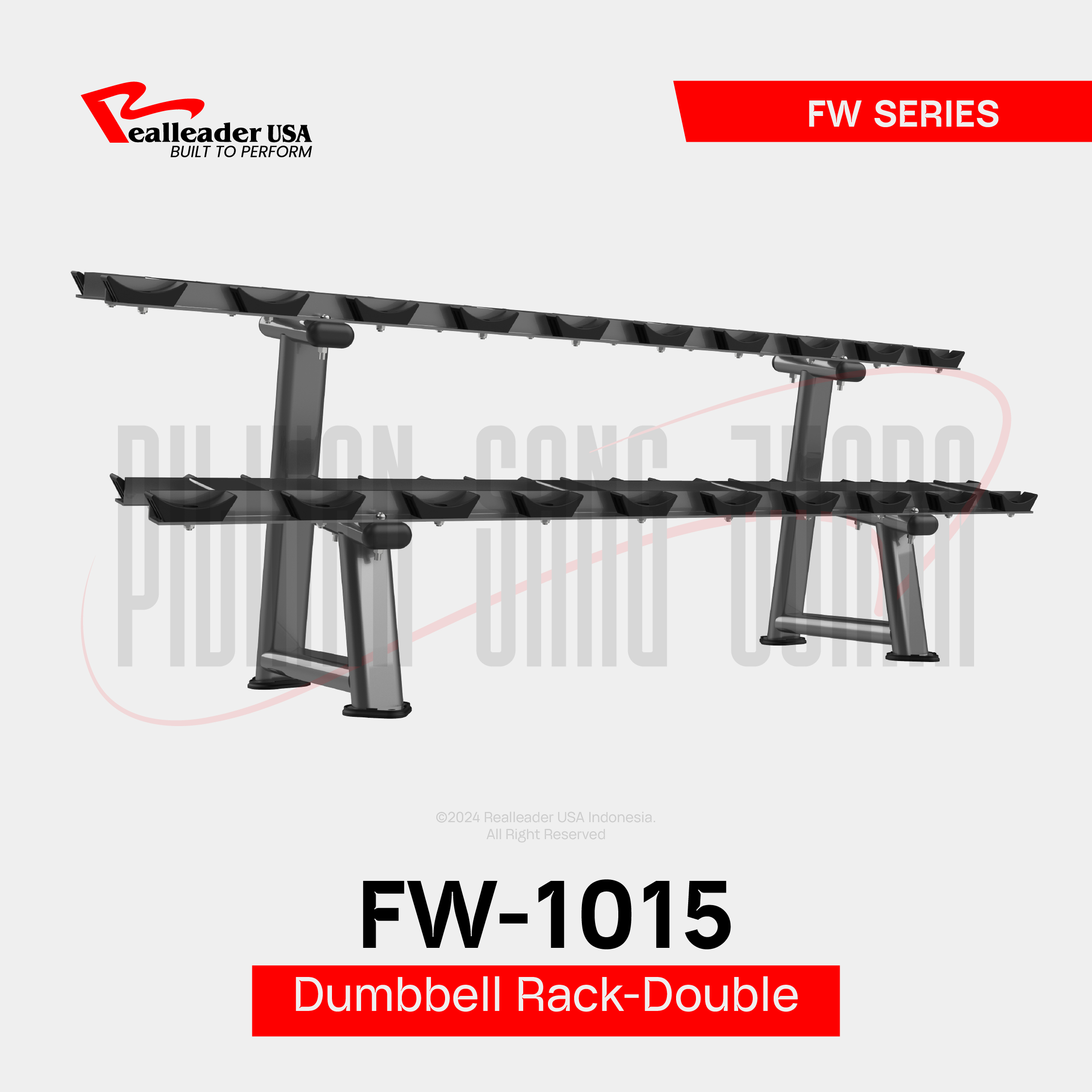 FW-1015 Dumbbell Rack-Double
